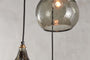 Nkuku Lighting Ziva Glass Cluster Pendant - Green Smoke