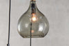 Nkuku Lighting Ziva Glass Cluster Pendant - Green Smoke