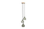 Nkuku Lighting Ziva Glass Cluster Pendant - Green Smoke