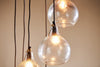 nkuku LIGHTS Ziva Statement Recycled Glass Cluster Pendant - Clear